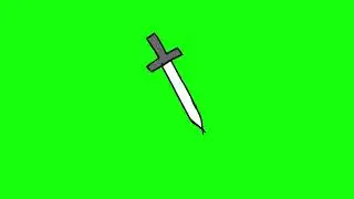 Noob Sword rotation drawing  Green Screen