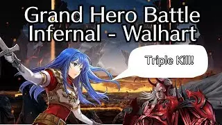 [Fire Emblem Heroes] Caeda Slices and Dices Lobster (Walhart Grand Hero Battle - Infernal)