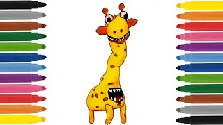 Как нарисовать ЖИРАФа  из Garten Of Banban 3 / 🦒 Жираф Мельман рисунок / How to draw GIRAFFE MELMAN