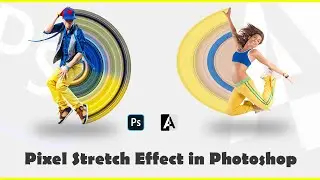 How to Make a Circular Pixel Stretch in Photoshop | Pixel Stretch Effect in Photoshop CC | Armizz