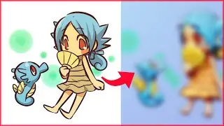 2D to 3D Pokemon Sculpting Horsea zBrush Timelapse
