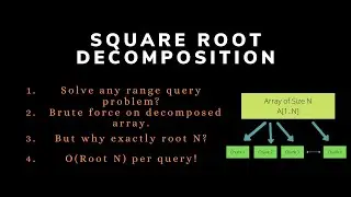 Square Root Decomposition with Code