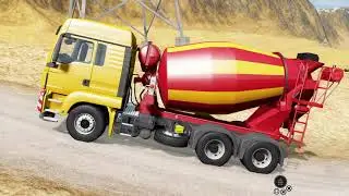 BeamNG Drive - 6x4 MAN TGS Concrete Truck on the Automation Map Part 1
