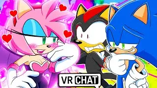 AMY ROUGE LOVES SONIC?! Sonic & Shadow Meet Amy Rouge! (VR Chat)