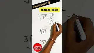 Indices Basic Concept Rule for Square Root #vedicmaths #trending #maths