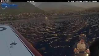 Evening flight Over Lake Annecy - Zlin Z-142 - Xplane - VR