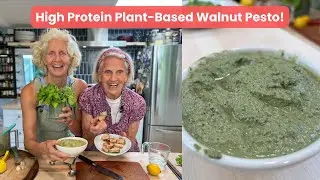 High Protein Plant-Based Walnut Pesto!