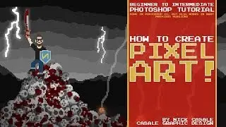 How to Make Pixel Art / Beginner Photoshop Tutorial / By Nick Casale
