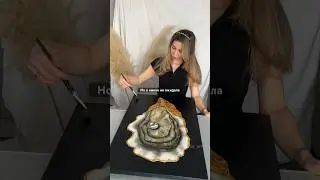 Оригинальная картина «Золотая устрица» #art #дизайнинтерьера #устрица