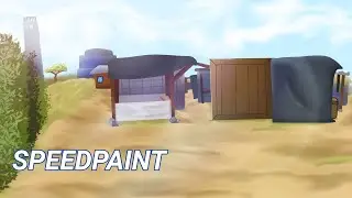SPEEDPAINT ANIME BACKGROUND IBIS PAINT