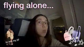 Traveling Alone for the First Time vlog | fly with me to see my boyfriend