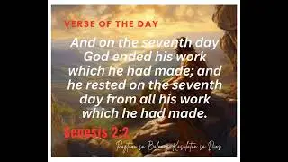 2. Verse of the Day / God rested in 7 days
