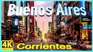 【4K】WALK Buenos Aires ARGENTINA 4k video SLOW TV travel vlog