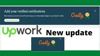 Add Credly verified badge on upwork profile | certiprof digital badge 