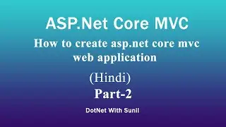 How to create asp.net core mvc web application