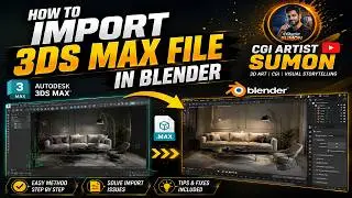 How to Import Autodesk 3ds Max Files into Blender | Easy FBX Workflow | Blender Tutorial 2026