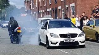 Tuner cars at the dmo deejay shutdown in manchester