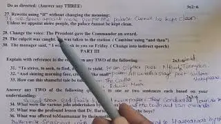 12english model question paper for revision