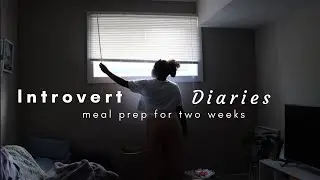 How I meal prep for 2 weeks | Introvert diaries | #cookwithme #aestheticvlog #canadaliving