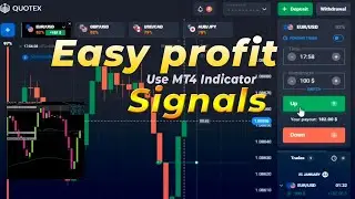 100% Win || Free Paid MT4 INDICATOR ||  Easy Profit use MT4 Indicator Signals #trading #quotex #mt4