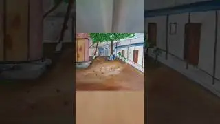 Landscape on Oil Painting | Oil Painting | VMotion Studio #shorts #painting