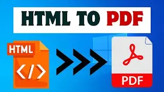 How To Convert Html To PDF 