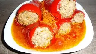We are preparing very tasty stuffed peppers