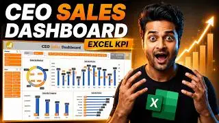 CEO Sales dashboard in excel