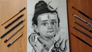 Bholenath drawing/ lord Shiva step by step drawing /bholenath drawing.