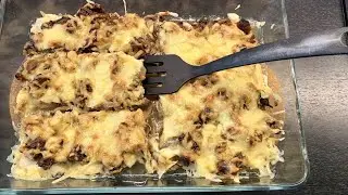 КУРИНОЕ ФИЛЕ С ГРИБАМИ ПО-ФРАНЦУЗСКИ.  Вкусно до потери сознания.