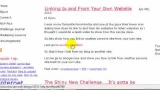 Linking FROM and TO a website