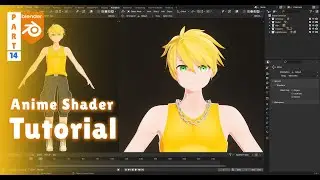 Blender - Anime Character Modeling PART-14 | Toon Shading | @shionmgr