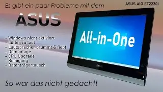 Es gibt Probleme - ASUS All-in-One | Lüfter laut, Lautsprecher fiept, Windows nicht aktiviert, etc.