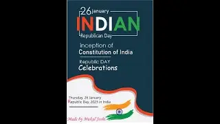 Indian Republic Day Celebration Poster Design  | Adobe Illustrator #india
