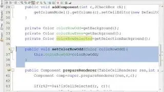 JAVA #31 SH6 how to Customize JTable with Color