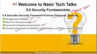 CCNA 200-301 | Describe Security Password Policies Elements |  Password Complexity | Minimum Length
