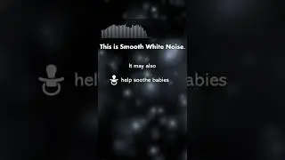 ⚪ This is Smooth White Noise.