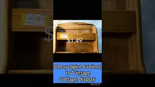 $2 Spice Rack Gets a Cottage Makeover! #shorts