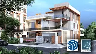 SketchUp Lumion 12 exterior render settings