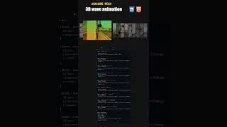 3D Wave Animation Gallery Slider in Html Css | Web Development 