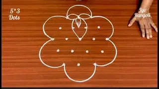 Diwali Special Rangoli🪔5*3 dots Friday muggu🪔Kolam🪔Festive Rangol🪔Pandaga Muggulu🪔Jyo Rangoli🪔