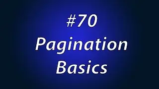 Lecture Num 70 Pagination Basics