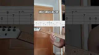 HOW TO PLAY HELLS BELLS BY AC/DC #guitar #tabs #AC/DC