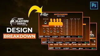 #BGMS Points Table and Kill Leaders | Design Breakdown | Full Tutorial | Adobe Photoshop CC