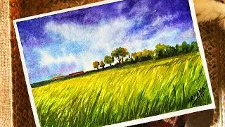 Easy Watercolor Landscape Painting Tutorial