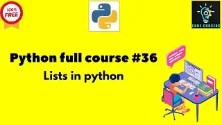 Python full course #36|Lists in python|#programming  #python #data #ai #code #onlineclasses #data