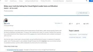 [Breaking News] Sit for the New GCP Cloud Digital Leader Beta Exam for FREE! [CLOSED]