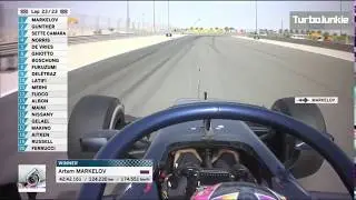 F2 2018 Bahrain GP Artem Markelov Winning Team Radio