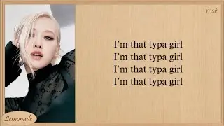 BLACKPINK Typa Girl (Lyrics)