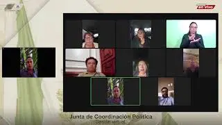 #EnVivo | Sesión extraordinaria virtual de la Junta de Coordinación Política | 23 agosto 2024.